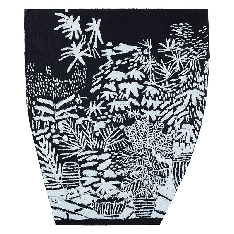 Giant Hand Printed Mural Decal Black and White Non-Woven Wall Art for Home Decor, Personalised
