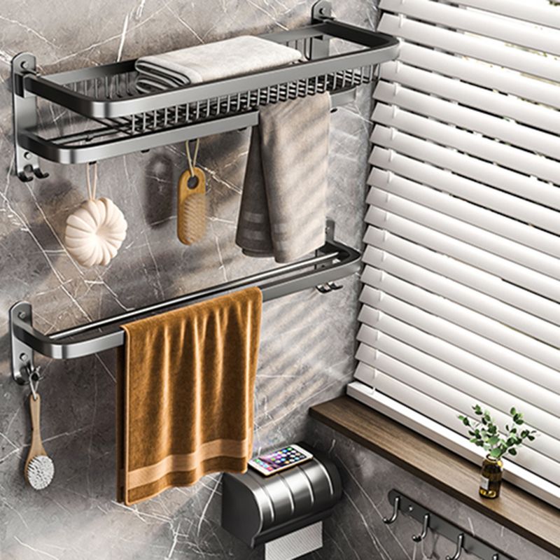 Modern Grey Bathroom Accessory Set Bath Shelf Bath Hardware Set