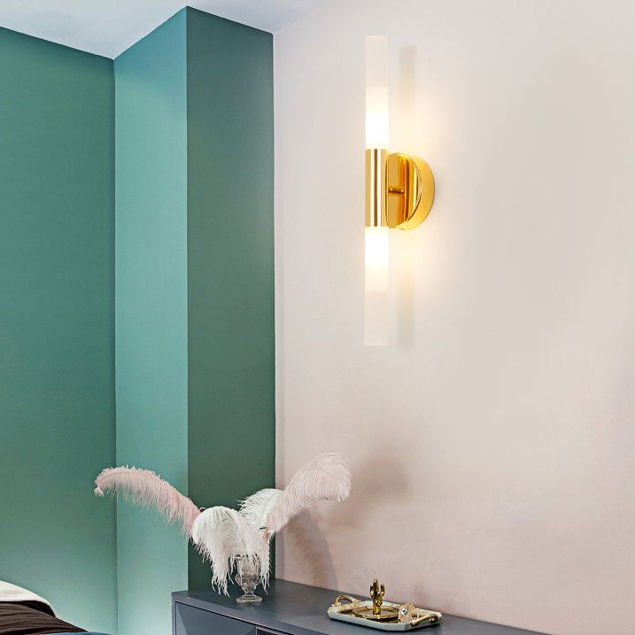 Acrilico a forma lineare a parete a sospensione Minimalismo moderno Minimalismo 1 Camera da letto Fun a monte