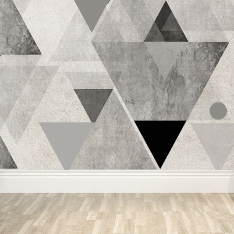 Light Color Graphic Wall Mural for Decoration Contemporary Living Room Wall Covering