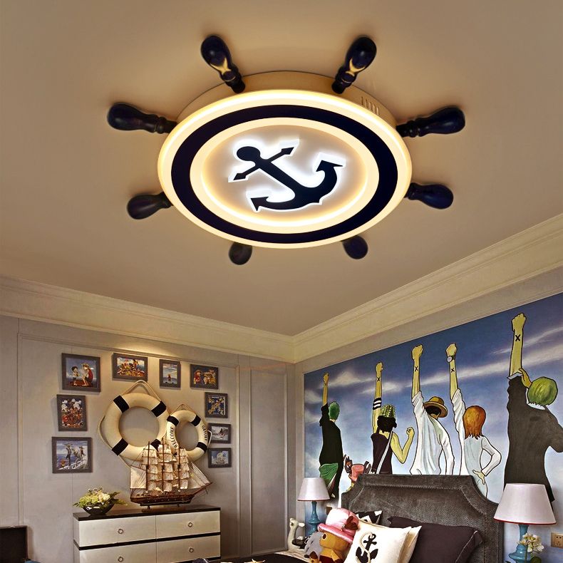 Plafonnier géométrique en acrylique à montage encastré, créatif, LED, pour chambre d'enfant