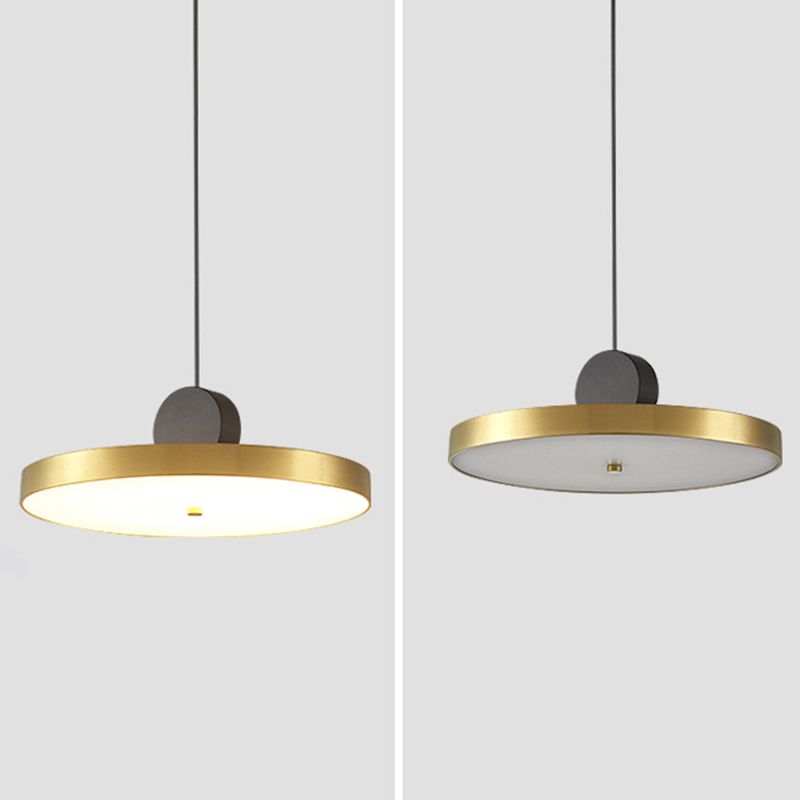 Contemporary Geometric Shaped Drop Pendant Metal 1 Light Suspension Light