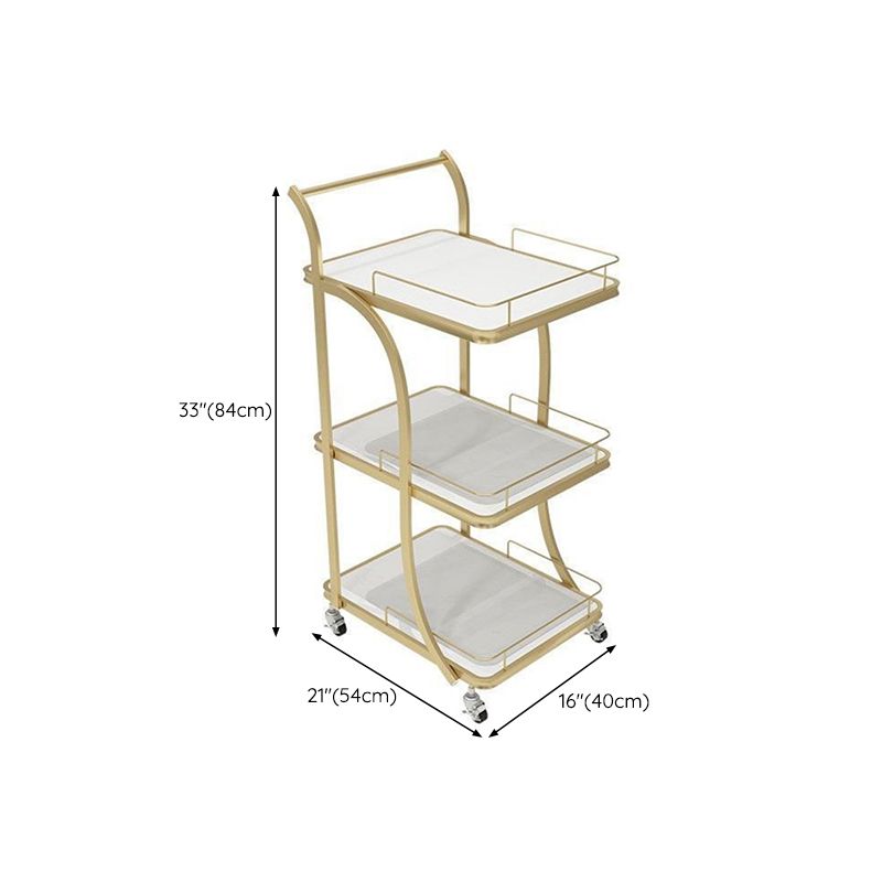 Contemporary Prep Table Rolling Rectangle Metal Prep Table for Kitchen