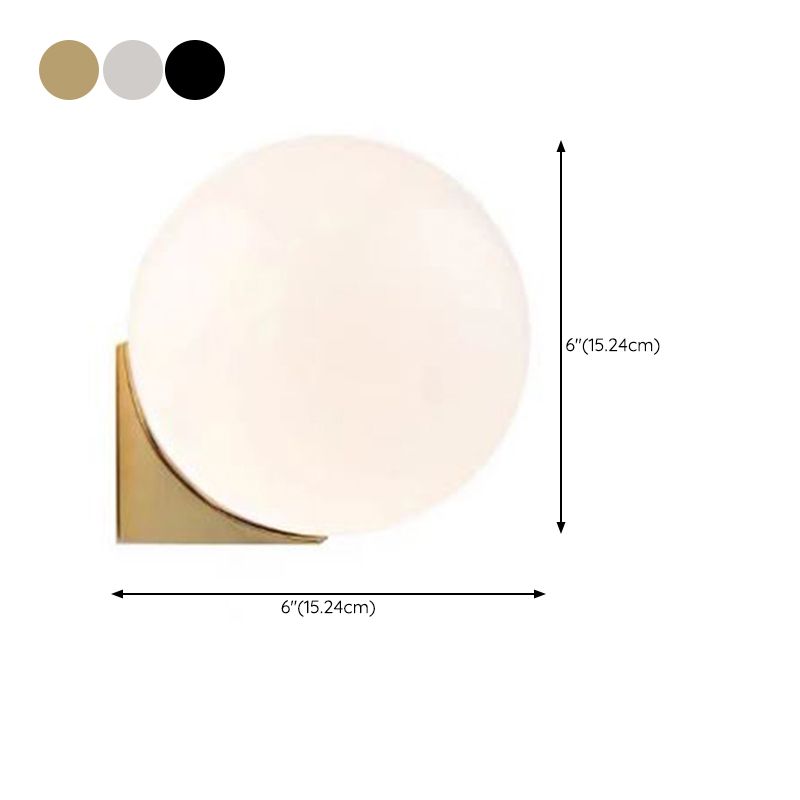 Globe Wall Lighting Simplicity Glass 1/2 Light Wall Sconces for Bedroom