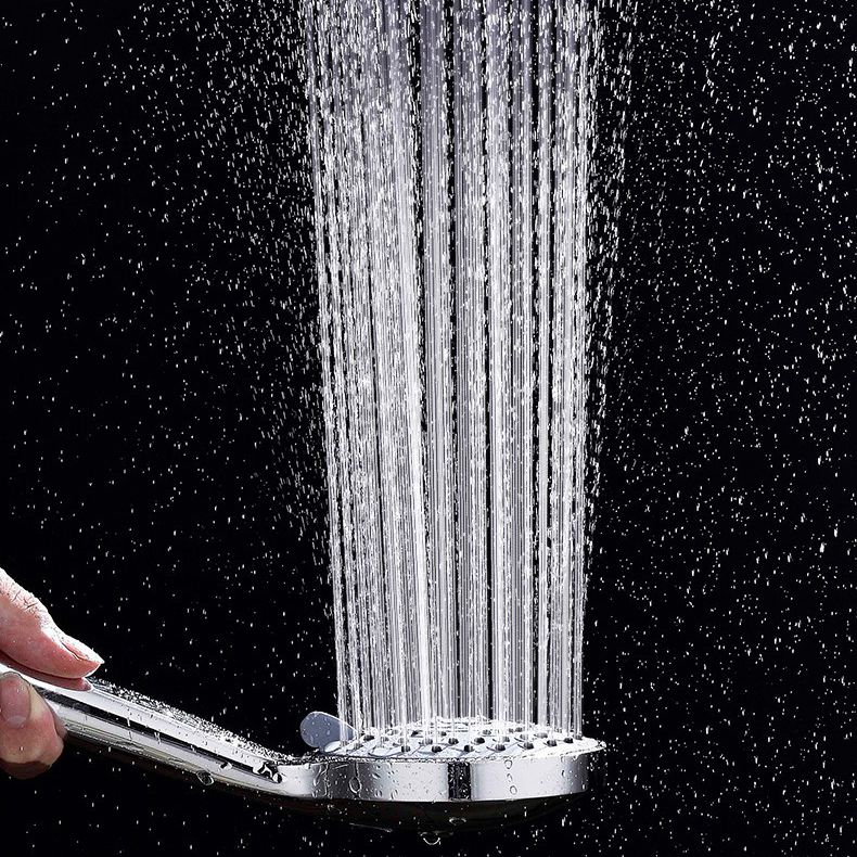 Modern Plastic Shower Head Round Handheld Shower Head with Adjustable Water Flow