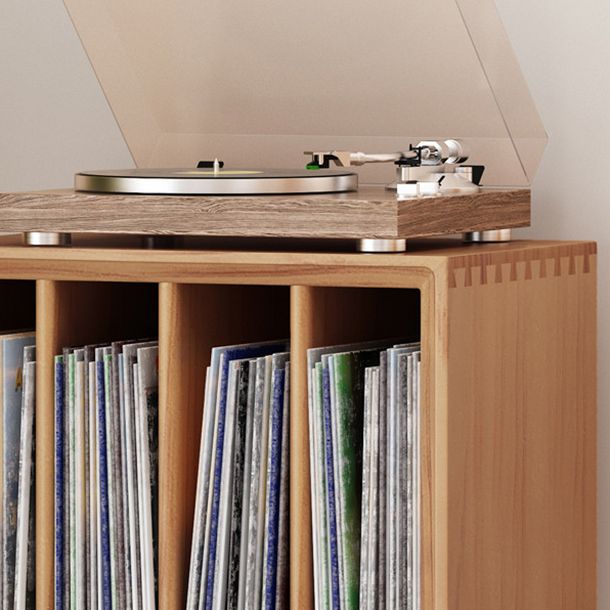 Contemporary Style Standard Bookcase Wooden Vertical Closed Back BookShelf