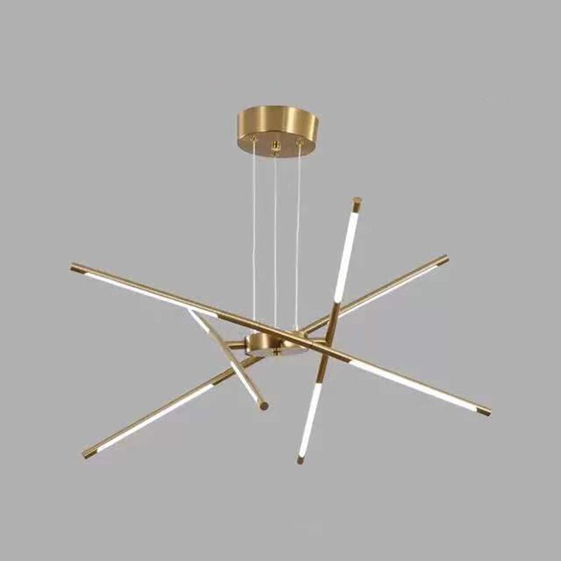 Minimalismo de lámpara de oro Luz Multi Light Light para sala de estar para sala de estar