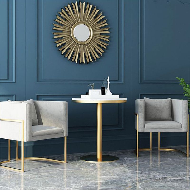 Chaises de salle à manger rembourrées sans accoudoirs de style scandinave, chaises latérales à dossier solide pour un usage domestique