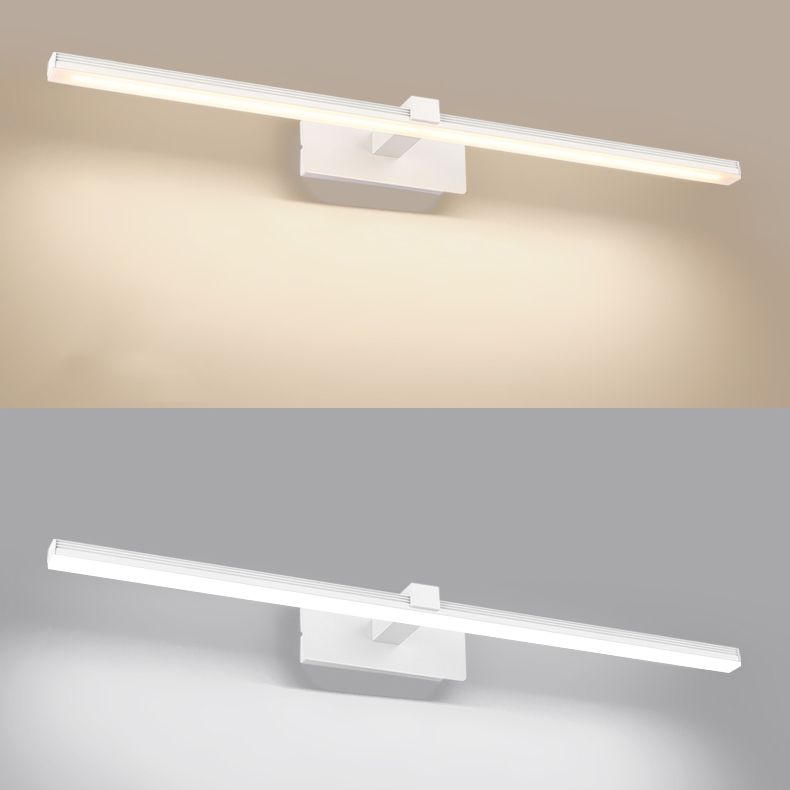 Lampada a specchio da trucco in metallo semplice moderno per bagno