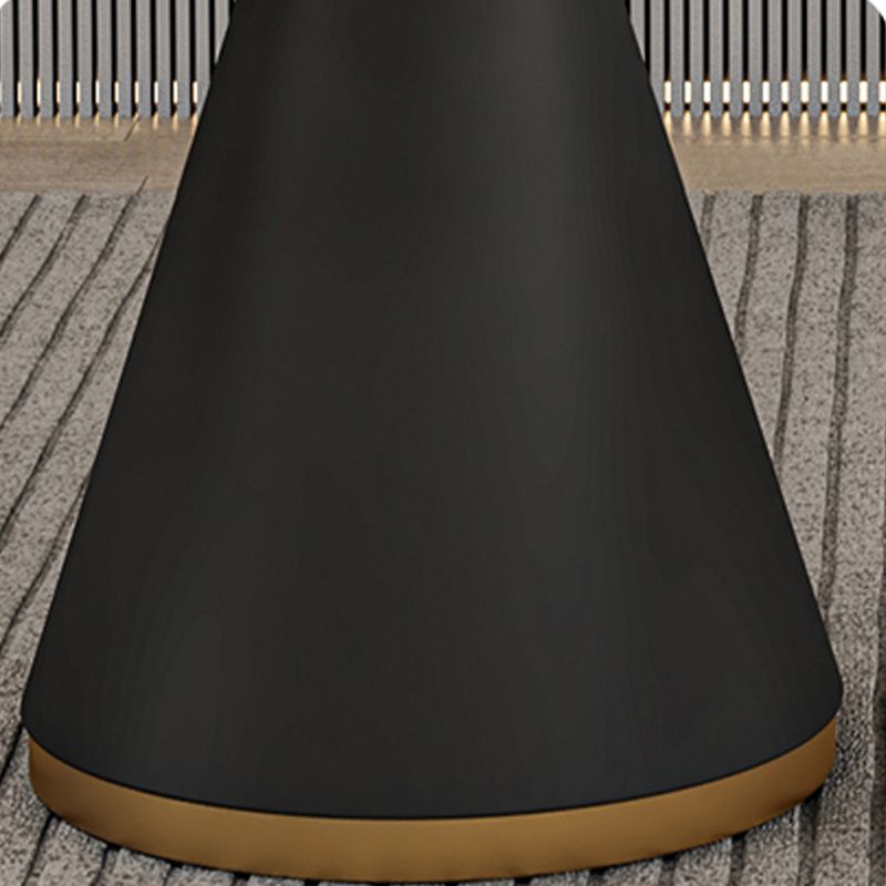 Glam Dining Table Set with Padded Chairs 1/2/5 Pcs White Stone Dining Set for Home