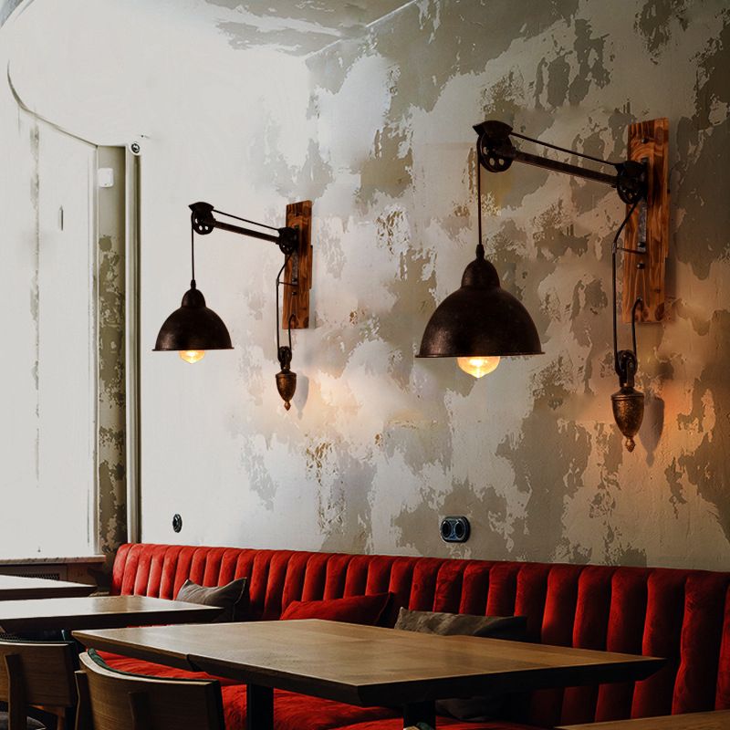 Metal Sconce Light Industrial Style Wall Sconce Lighting for Dining Room