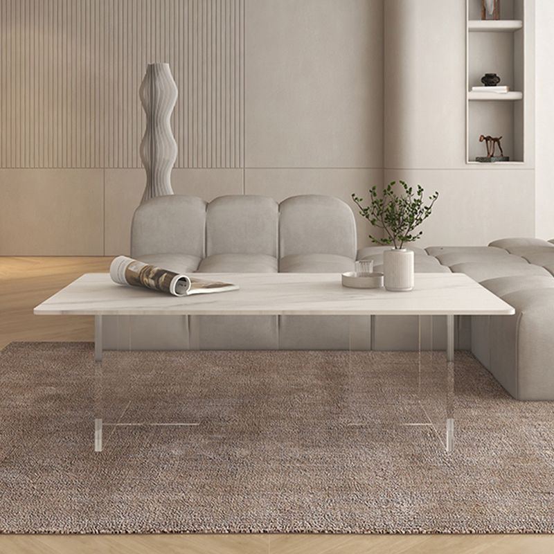 Slate Top Coffee Cocktail Table Sled Rectangle Coffee or End Table