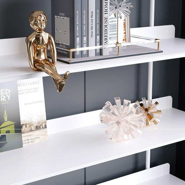 12.60"W Bookcase Contemporary Style Open Back Bookshelf for Home Office