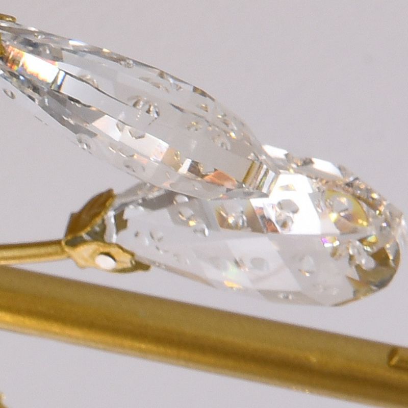 Forme de balle en verre Fleurure de plafond moderne plusieurs lumières modernes éclairage monte en or