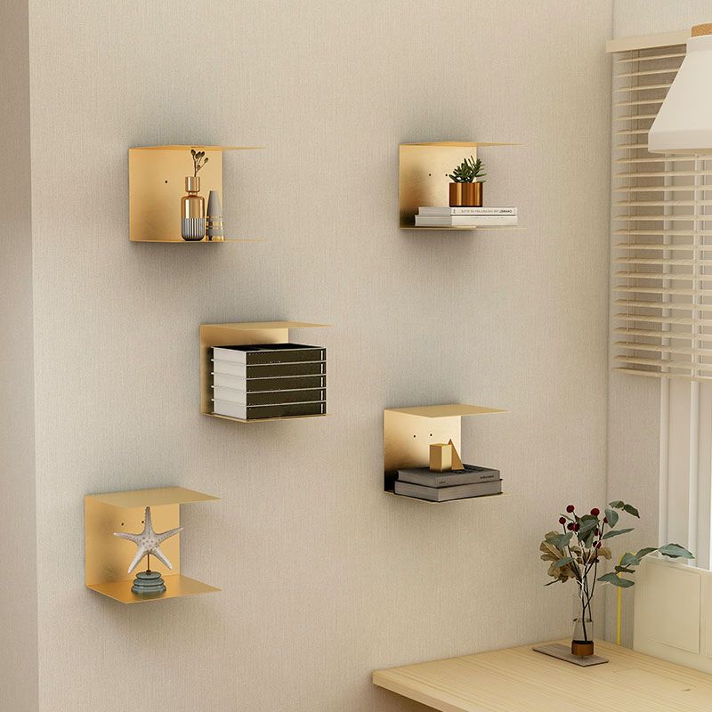 Metal Geometric Bookshelf Scandinavian Style Home Office Bookcase