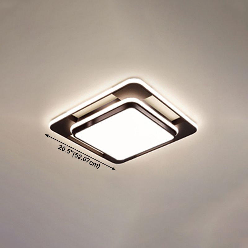 Geometric Metal Ceiling Light Fixtures Modern Flush Mount Lamp for Living Room