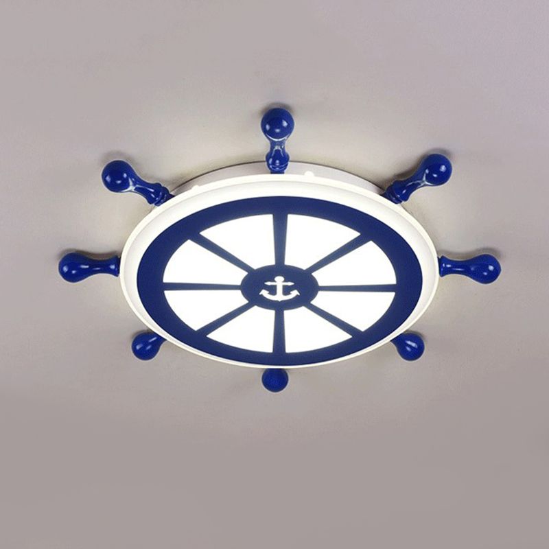 Plafonnier encastré à gouvernail en métal luminaire encastré pour chambre d'enfant