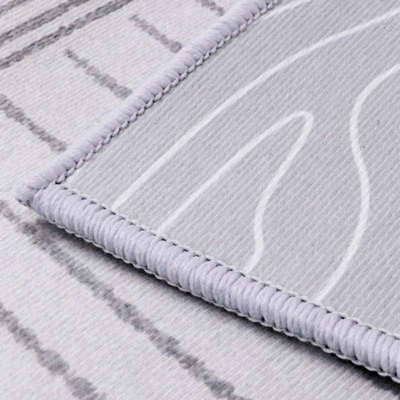 Area Rug Creative Minimalist Carpet Polyester Anti-Slip Backing Rug for Living Room