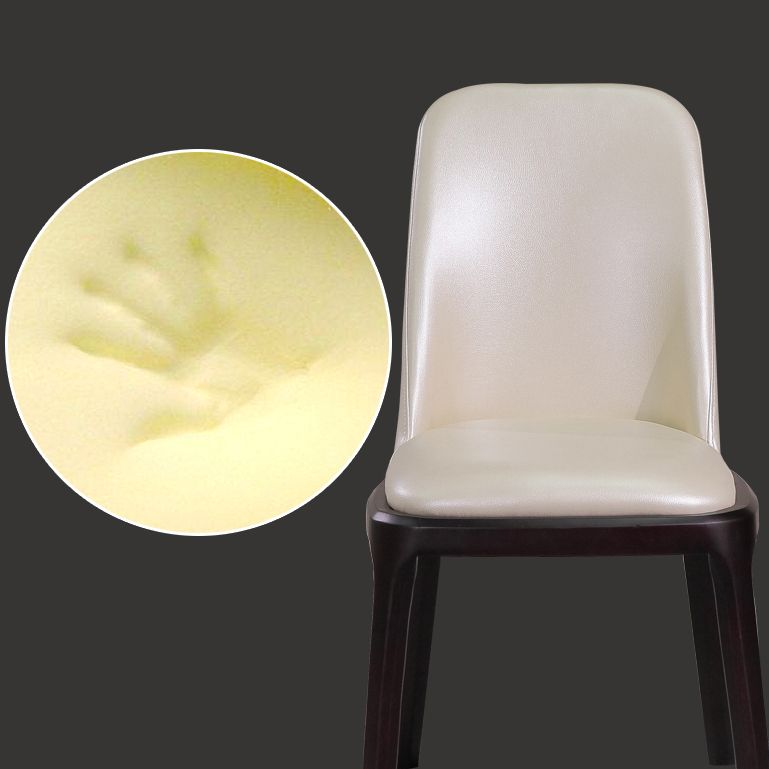 Minimalist Solid Wood Kitchen Dining Side Chair Solid Back Dining Side Chair