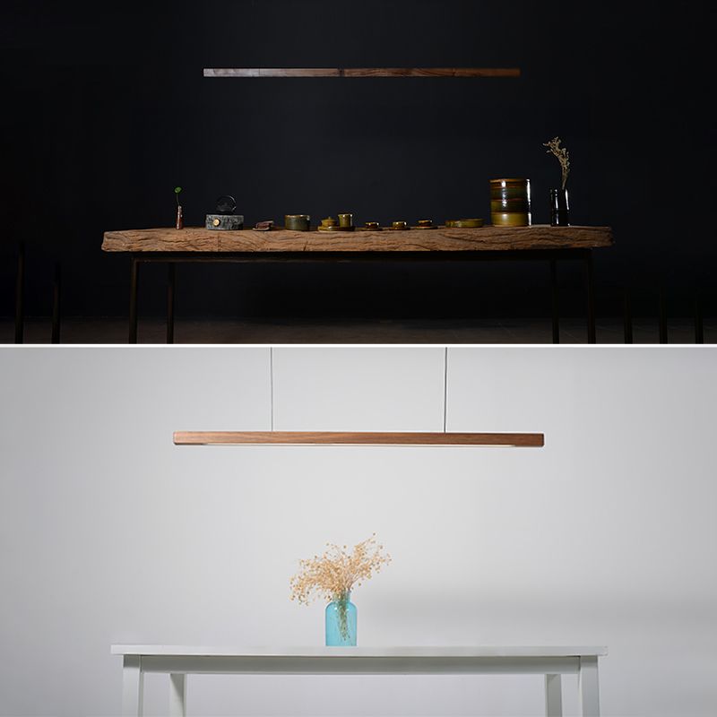 LAMPE DE PLADIER MINIMALISME DE BOIS ALIMENTATION PRENDANT LED LIGHT pour la salle à manger