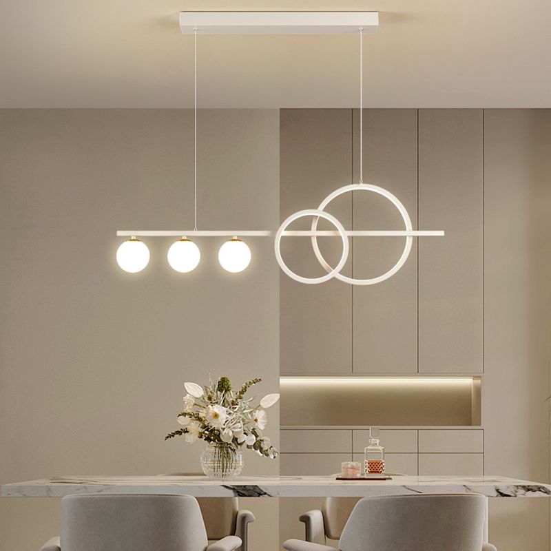Modernism White Kitchen Island Lighting Acrylic Ceiling Light