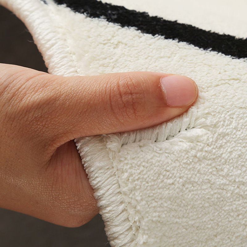 Simplicity Carpet Modern Area Rug Polyester Stain Resistant Area Rug for Living Room