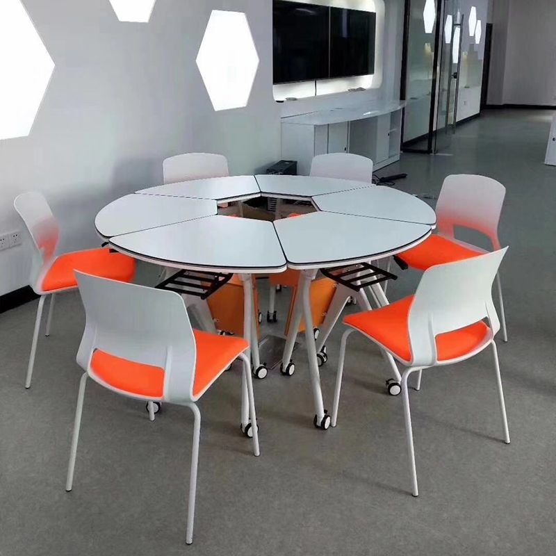 Armless Home Office Chair Modern Mid Back Working Chair with No Wheels