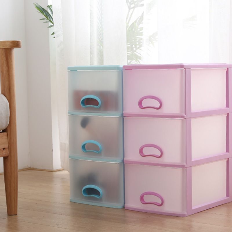 Drawers Filing Cabinet Contrast Color Plastic Vertical Filing Cabinet