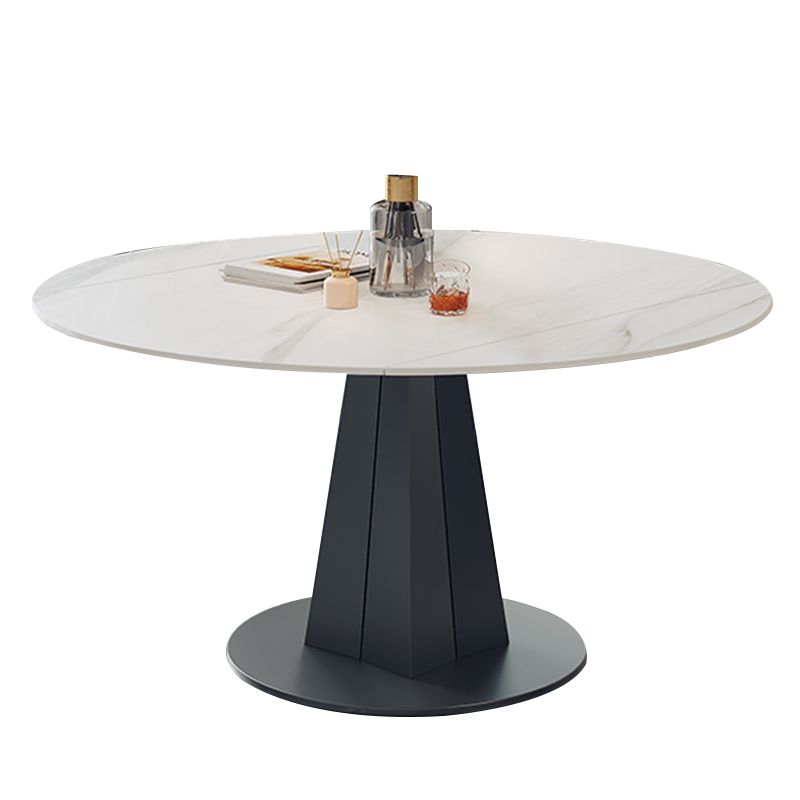 1/5/7 Pcs Modern Stone Round Shape Dinette Table with Armless Chair