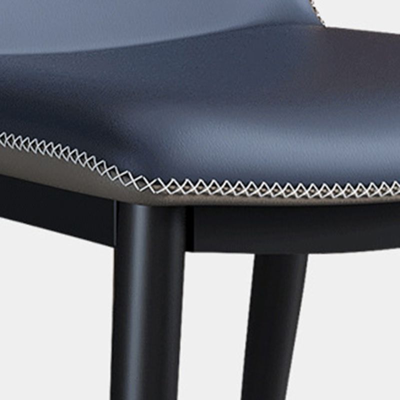 Contemporary Style Polyurethane Wingback Dining Chair 19" Wide for Home