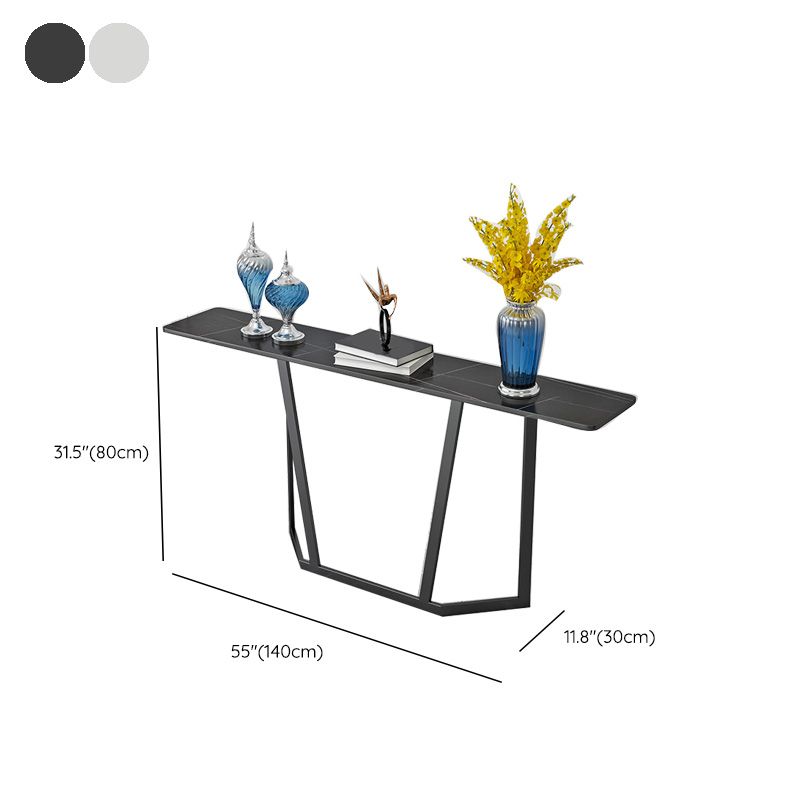Modern Sofa Console Table Antique Finish Console Accent Table