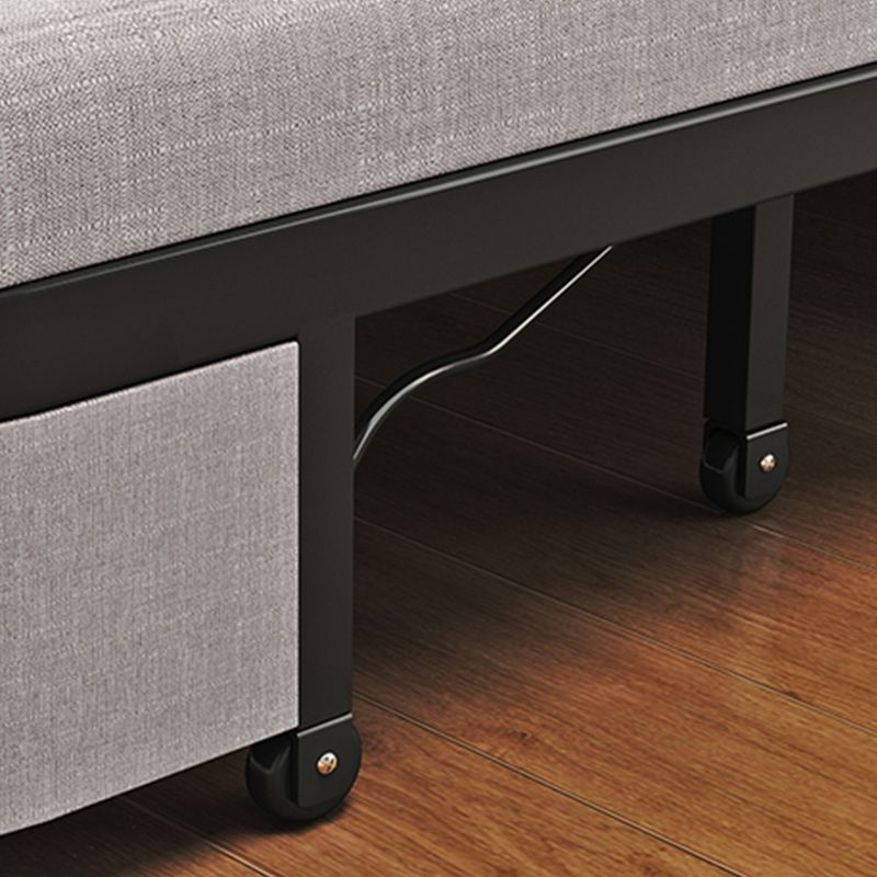 30" Wide Contemporary Futon Sofa Bed Cushion Back Futon Sleeper Sofa