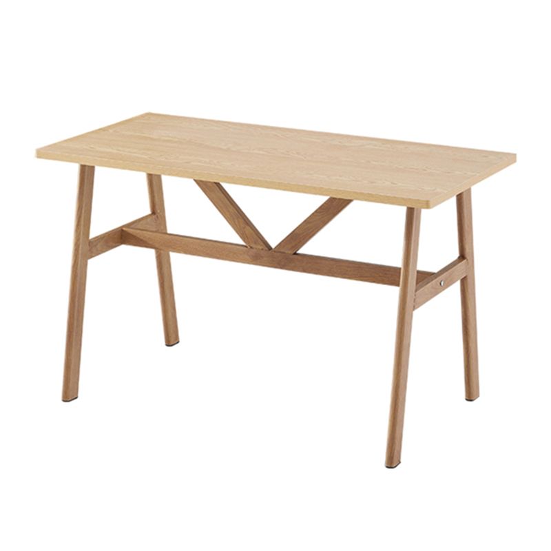 Contemporary Home Dining Table with Steel Trestle for 2-4 People