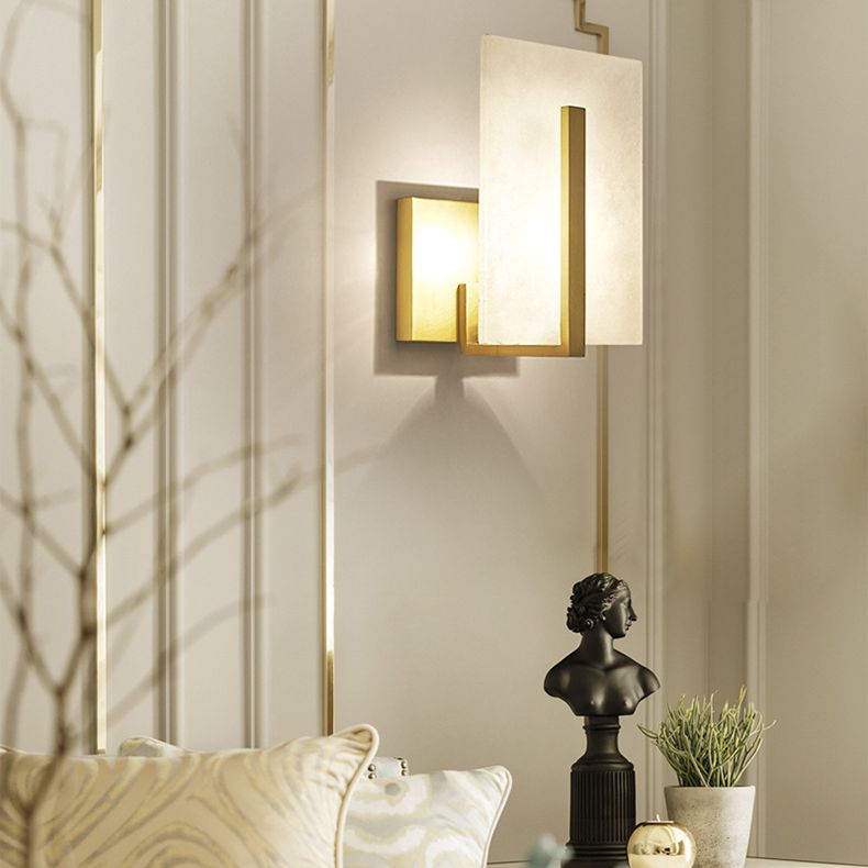 Moderne einfache Wandleuchter 1 Kopf Marmorwand montierte Leuchte für Wohnzimmer