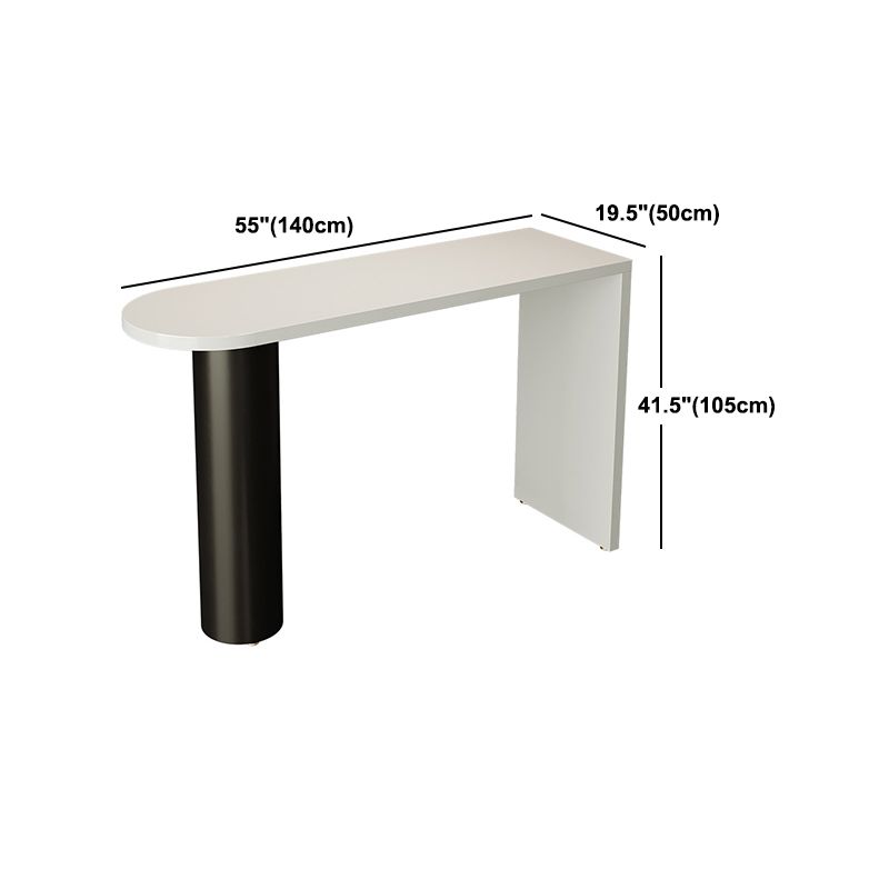 Modern Solid Wood Pub Table Set 1/3/4 Pieces Bar Table with Metal Stools