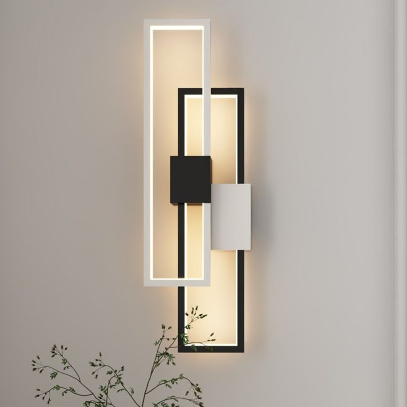 Accoglienza a parete contemporanea a 2 luci dell'illuminazione da parete in metallo per camera da letto