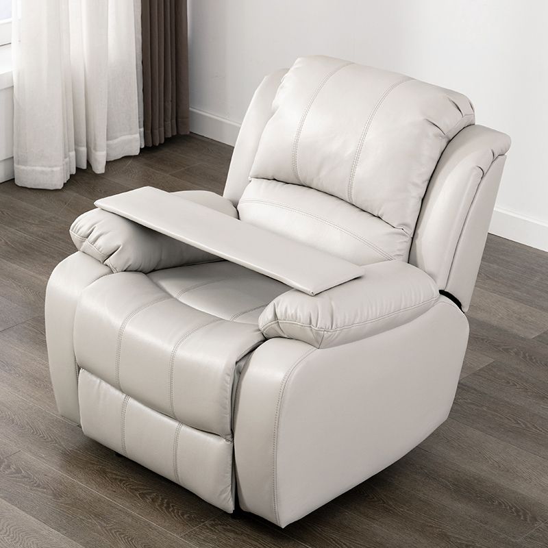 Faux Leather Standard Recliner Adjustable Recliner Chair with Lumbar Support
