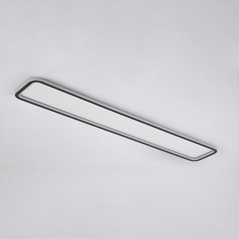 Rechthoekige Flush Mount Plafond Licht met Acryl Shade voor Woonkamer Restaurant