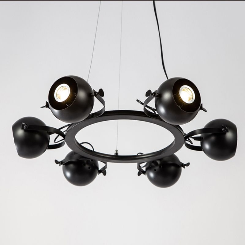 Assayements d'éclairage rond Postmodern Chandelier pour salle à manger du salon