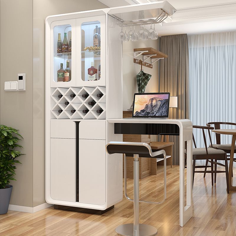 1/3 Pieces Contemporary Counter Height Pub Set in Black and White