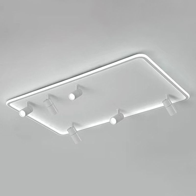 Spot encastré rectangulaire en acrylique, luminaire de plafond LED minimaliste pour salon
