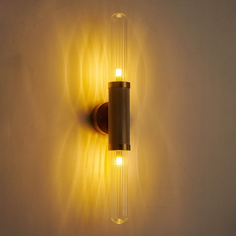 Glass Wall Lamp Industrial Wall Mounted Lighting for Living Room