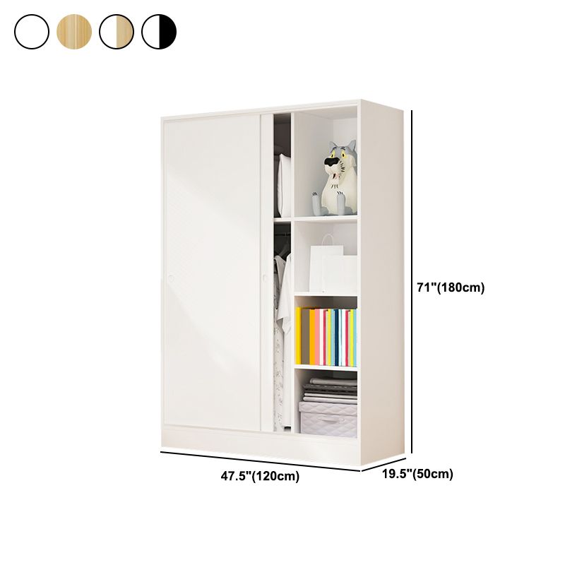 Modern Style Wardrobe Armoire Engineered Wood Wardrobe Cabinet for Home