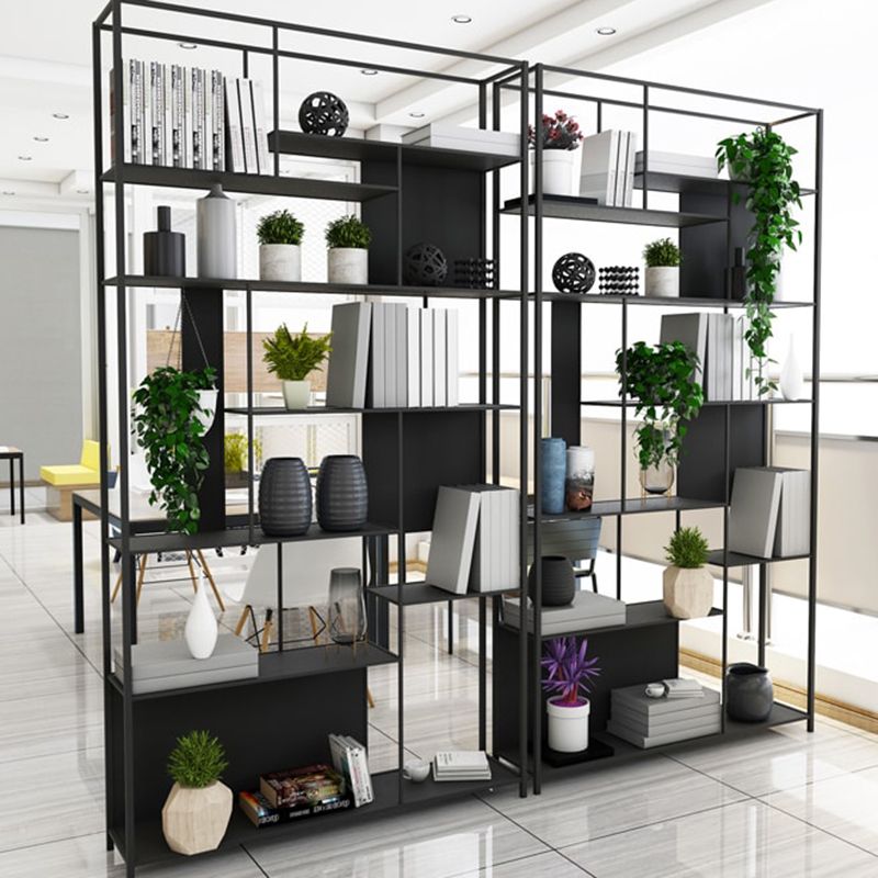 Industrial Open Rectangle Storage Bookshelf Home Office Etagere Bookcase