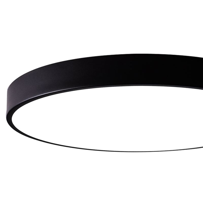 Luz empotrada LED ultrafina de 1 luz, nueva lámpara de techo moderna de hierro con forma redonda
