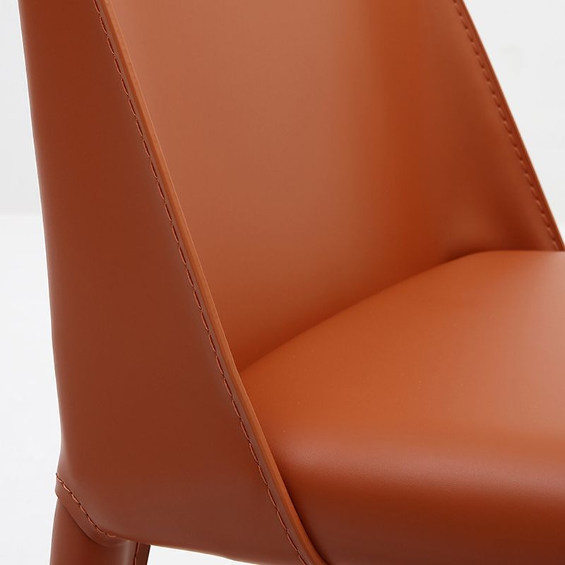 Contemporary Indoor Kitchen Chair Faux Leather Dining Side Chair