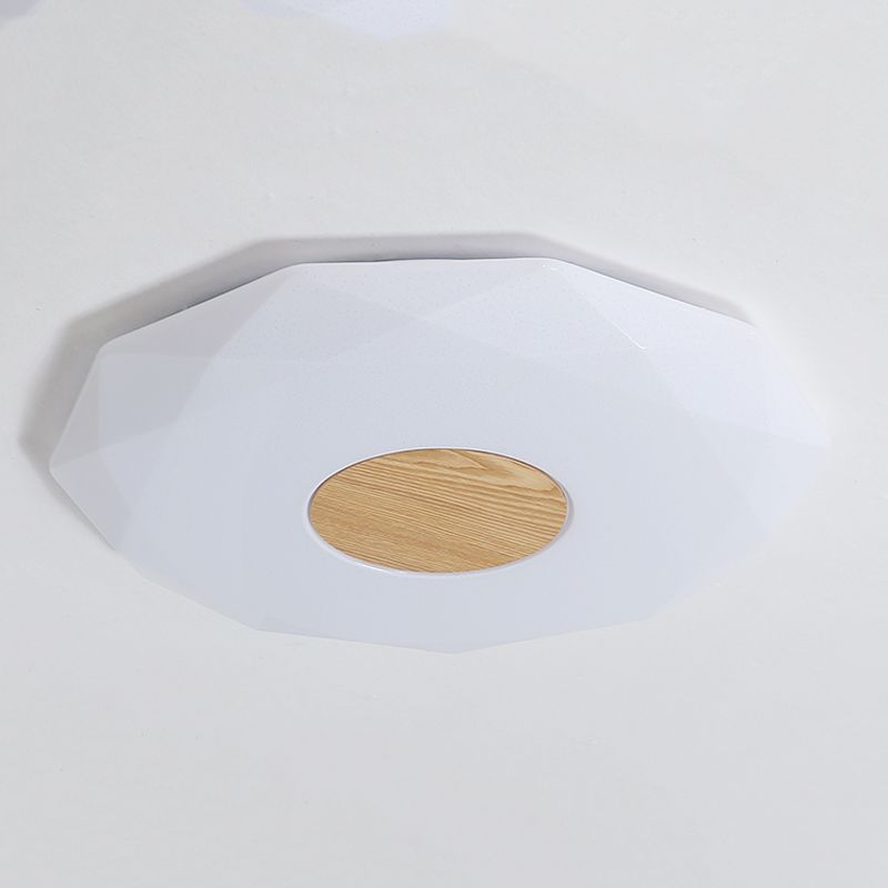 Bois Geometric Flush Ceiling Light Modern 1 Light Flush Ceiling Light Fixtures in Brown
