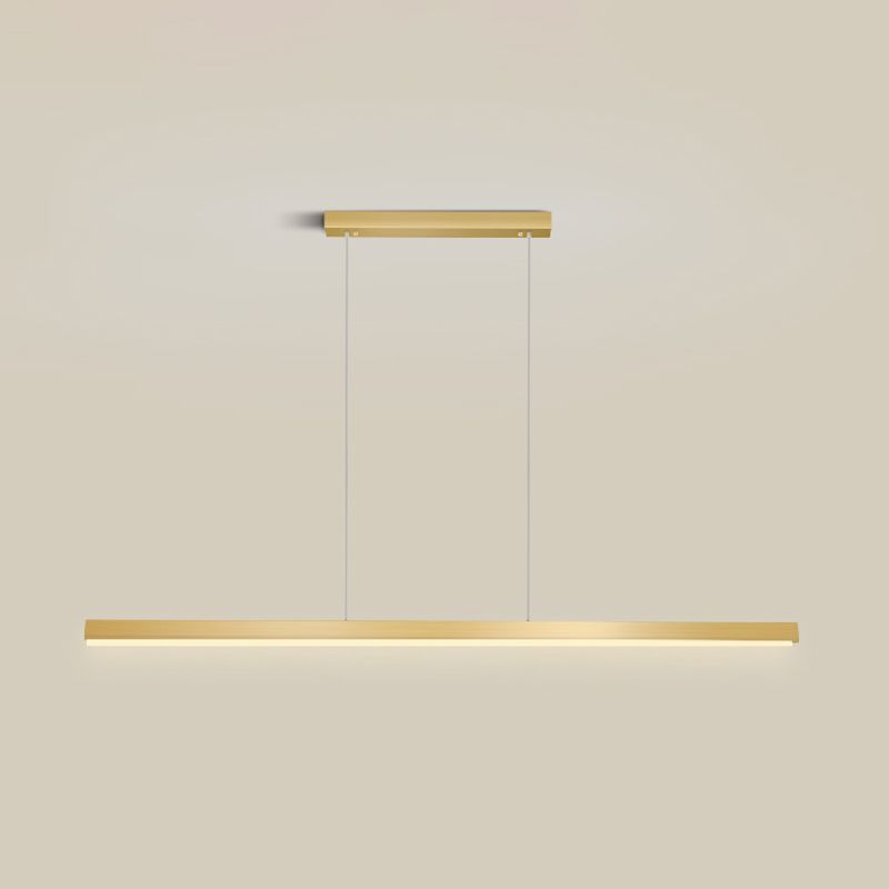 Linear Isola Pendant Gold Gold Modern Benice a sospensione Luce per sala da pranzo