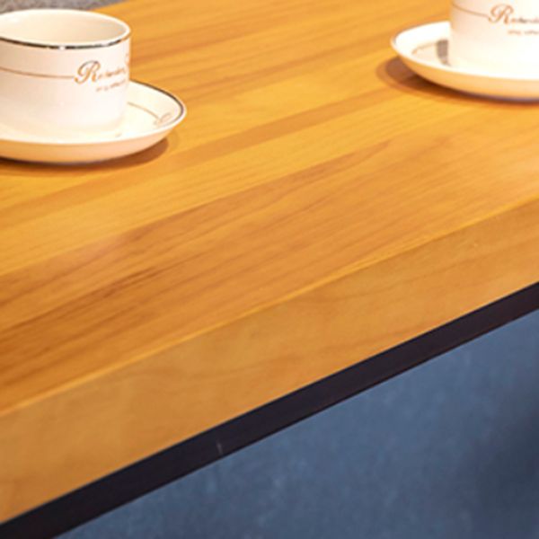 Modern 1/4/6/7 Pieces Bar Table Set Rectangle Wood Counter Table with High Stools for Cafe