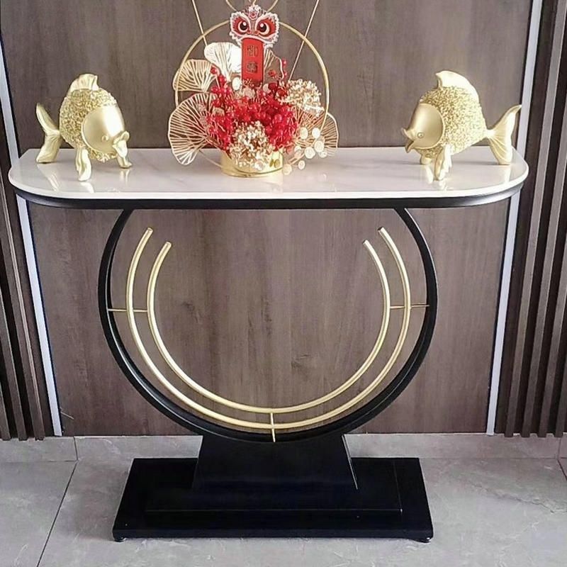 Rectangle Modern Console Accent Table Antique Finish Console Sofa Table